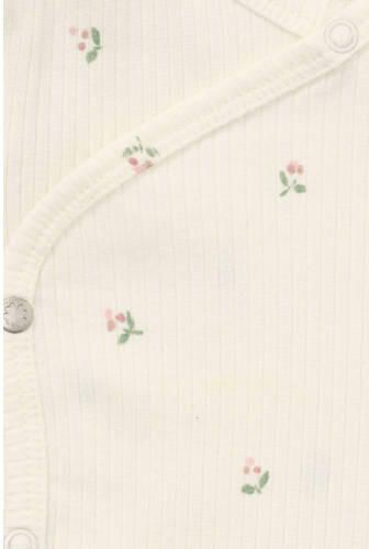 Noppies baby gebloemde longsleeve ecru Meisjes Stretchkatoen Ronde hals - Foto 2