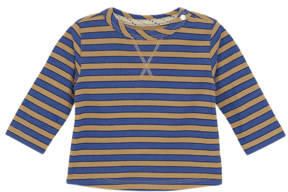 Noppies baby gestreepte longsleeve blauw Jongens Katoen Ronde hals Streep