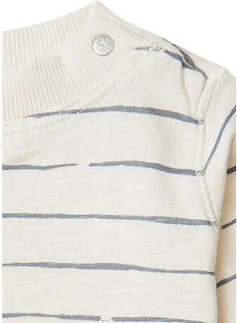 Noppies baby gestreepte sweater Barrigton wit blauw Streep 74 - Foto 2