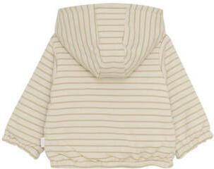 Noppies baby gestreepte sweatvest ecru Stretchkatoen Capuchon - Foto 3