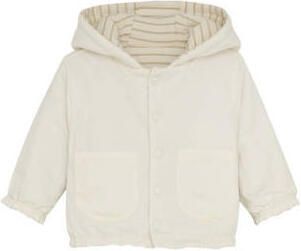 Noppies baby gestreepte sweatvest ecru Stretchkatoen Capuchon - Foto 2