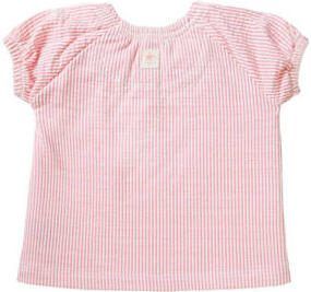 Noppies baby gestreepte top roze wit Meisjes Katoen Ronde hals Streep 56 - Foto 2