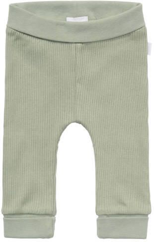 Noppies baby katoenen babybroek groen Jongens Stretchkatoen Effen