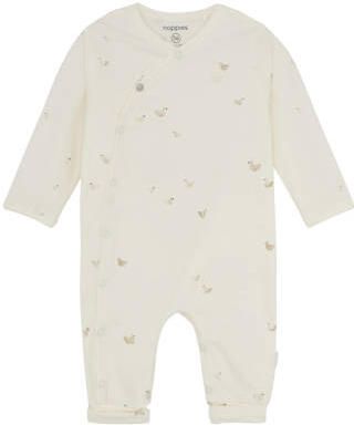 Noppies baby katoenen boxpak met print ecru Stretchkatoen V-hals
