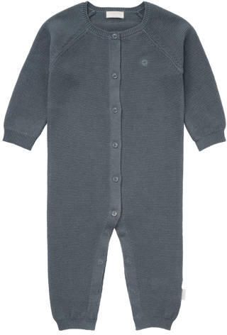Noppies baby katoenen gebreid boxpak blauw Effen