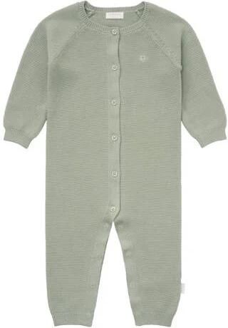 Noppies baby katoenen gebreid boxpak groen Effen