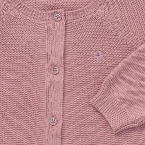 Noppies baby katoenen gebreid boxpak mauve Roze Effen - Foto 2
