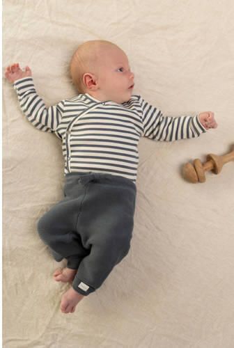Noppies baby katoenen gebreide babybroek blauw Effen - Foto 3