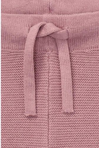 Noppies baby katoenen gebreide babybroek mauve Roze Effen - Foto 3