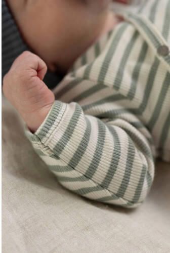 Noppies baby katoenen gestreept boxpak groen ecru Jongens Stretchkatoen Ronde hals - Foto 2