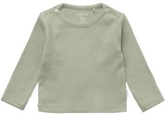 Noppies baby katoenen longsleeve groen Jongens Stretchkatoen Ronde hals