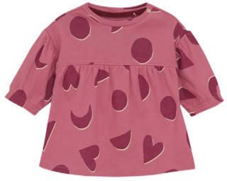 Noppies baby korte jurk fijn gebreid roze Meisjes Stretchkatoen Ronde hals