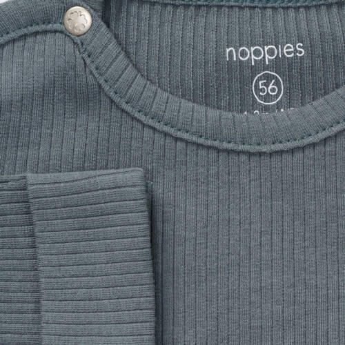 Noppies baby longsleeve blauw Jongens Stretchkatoen Ronde hals Effen - Foto 2
