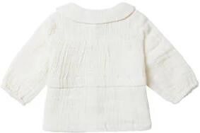 Noppies baby longsleeve Crown wit Meisjes Katoen Peter Pan-kraag Effen 74