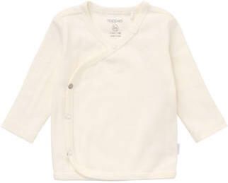 Noppies baby longsleeve ecru Stretchkatoen V-hals Effen