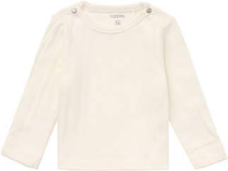 Noppies baby longsleeve ecru Meisjes Stretchkatoen Ronde hals Effen
