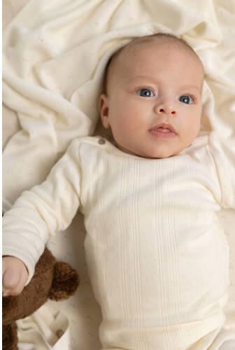 Noppies baby longsleeve ecru Meisjes Stretchkatoen Ronde hals Effen - Foto 2
