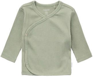 Noppies baby longsleeve groen Jongens Stretchkatoen Ronde hals Effen