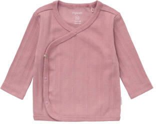 Noppies baby longsleeve mauve Roze Stretchkatoen V-hals