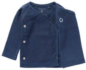 Noppies baby longsleeve Nanyuki met borduursels donkerblauw Katoen V-hals 44