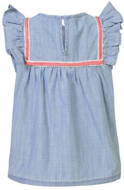 Noppies blouse Eastmont blauw Meisjes Katoen Ronde hals Effen 104