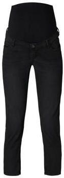 Noppies cropped zwangerschaps slim fit jeans Mila black dark wash Zwart Dames Denim 30