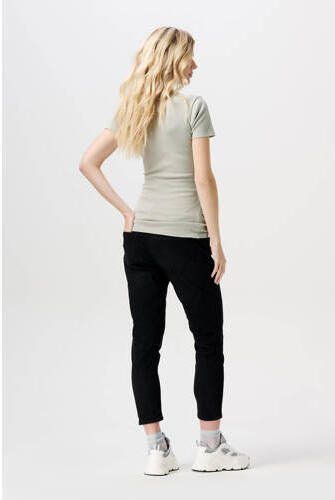 Noppies cropped zwangerschaps slim fit jeans Mila black dark wash Zwart Dames Denim 30 - Foto 2