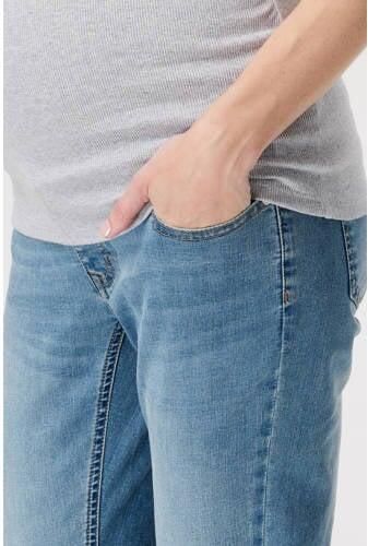 Noppies cropped zwangerschaps slim fit jeans Mila vintage blue Blauw Dames Denim 26 - Foto 4