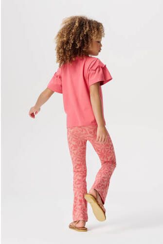 Noppies flared legging met all over print roze Meisjes Stretchkatoen All over print 104 - Foto 2