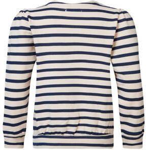 Noppies gestreepte longsleeve blauw wit Meisjes Katoen Ronde hals Streep 104