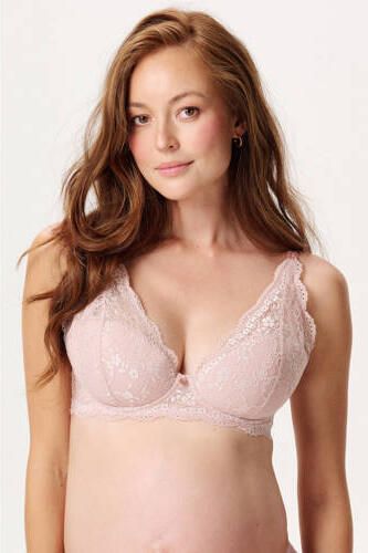 Noppies kanten voedingsbh met beugel roze Dames Polyamide Effen B80 - Foto 4