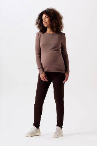 Noppies low waist skinny broek Renee donkerbruin Dames Viscose Effen XXL - Foto 3