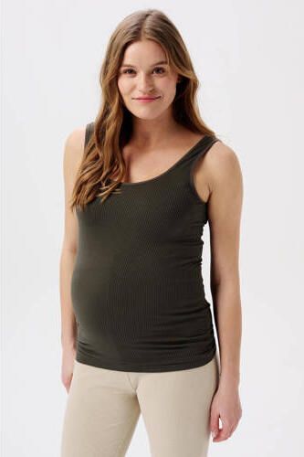 Noppies maternity zwangerschapstanktop Sama olijfgroen Singlet Dames Polyamide Ronde hals maat XL XXL - Foto 4