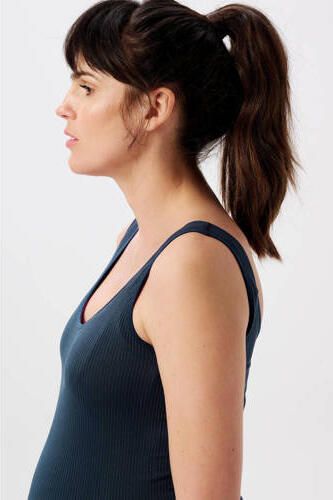 Noppies naadloze zwangerschapstanktop Sama donkerblauw Singlet Dames Polyamide Ronde hals XL XXL - Foto 4