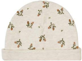 Noppies Nebra muts ecru groen bruin Meisjes Biologisch katoen All over print 44