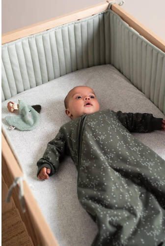 Noppies Quilted muslin bed-boxbumper Puritan Gray Groen - Foto 3
