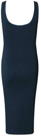 Noppies ribgebreide zwangerschapsjurk Noemi donkerblauw Dames Polyamide Ronde hals XL XXL - Foto 3