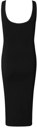 Noppies ribgebreide zwangerschapsjurk Noemi zwart Dames Polyamide Ronde hals XL XXL - Foto 3