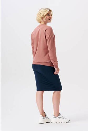 Noppies ribgebreide zwangerschapsrok Ema donkerblauw Dames Polyamide Effen XL XXL - Foto 4
