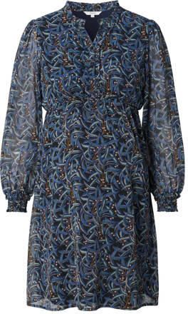 Noppies semi-transparante zwangerschaps- en voedingsjurk Foshan met all over print zwart blauw Dames Gerecycled polyamide Ronde hals XXL - Foto 2