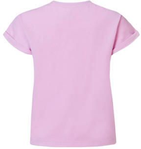 Noppies T-shirt Elberta met printopdruk roze Meisjes Stretchkatoen Ronde hals 104