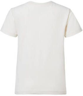 Noppies T-shirt met printopdruk wit blauw Jongens Katoen Ronde hals Printopdruk 104