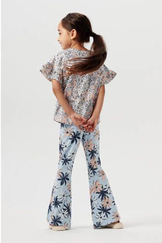 Noppies T-shirt Pembroke met all over print oranje Meisjes Stretchkatoen Ronde hals 104 - Foto 3