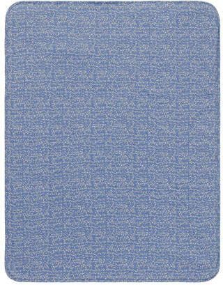 Noppies Teddy Fancy Dot reversible wiegdeken teddy75x100 cm Colony Blue Babydeken Blauw