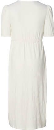 Noppies zwangerschaps- en voedingsjurk Jaelynn offwhite Ecru Dames Gerecycled polyester V-hals XXL - Foto 1