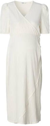 Noppies zwangerschaps- en voedingsjurk Jaelynn offwhite Ecru Dames Gerecycled polyester V-hals XXL