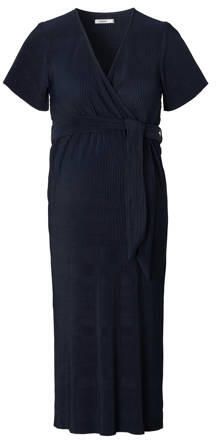 Noppies zwangerschaps- en voedingsjurk Kaja zwart Dames Polyester V-hals XXL