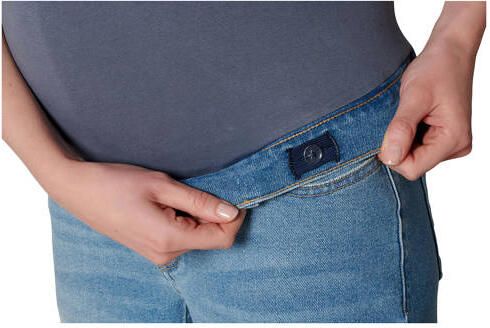 Noppies zwangerschaps mom jeans Azua vintage blue Blauw Dames Stretchdenim 28 - Foto 3