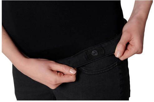 Noppies zwangerschaps skinny jeans black denim Zwart Dames Stretchdenim 27 - Foto 3