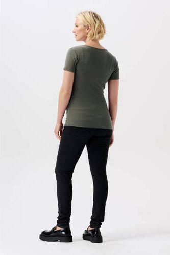 Noppies zwangerschaps skinny jeans black denim Zwart Dames Stretchdenim 27 - Foto 4
